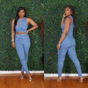 Seductive Denim Jumpsuit