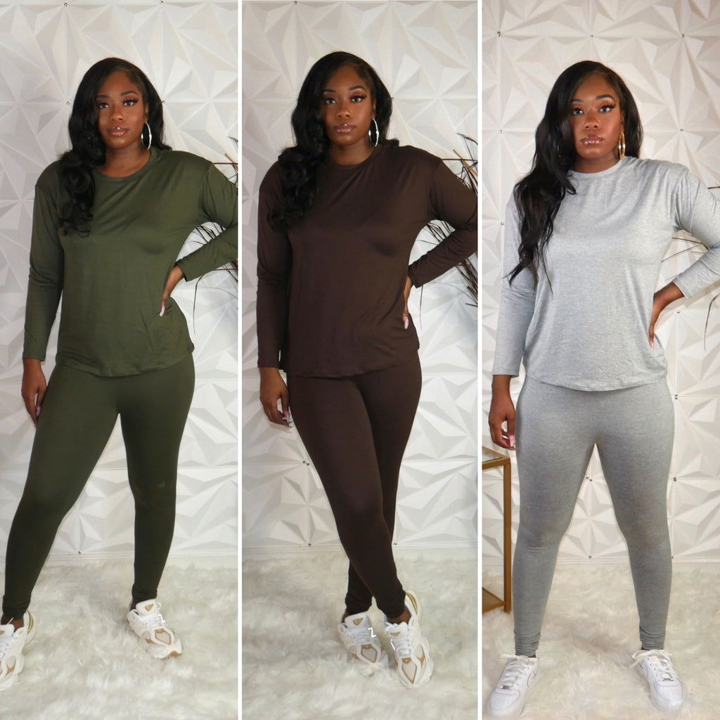 Long Sleeve Top & Legging Set