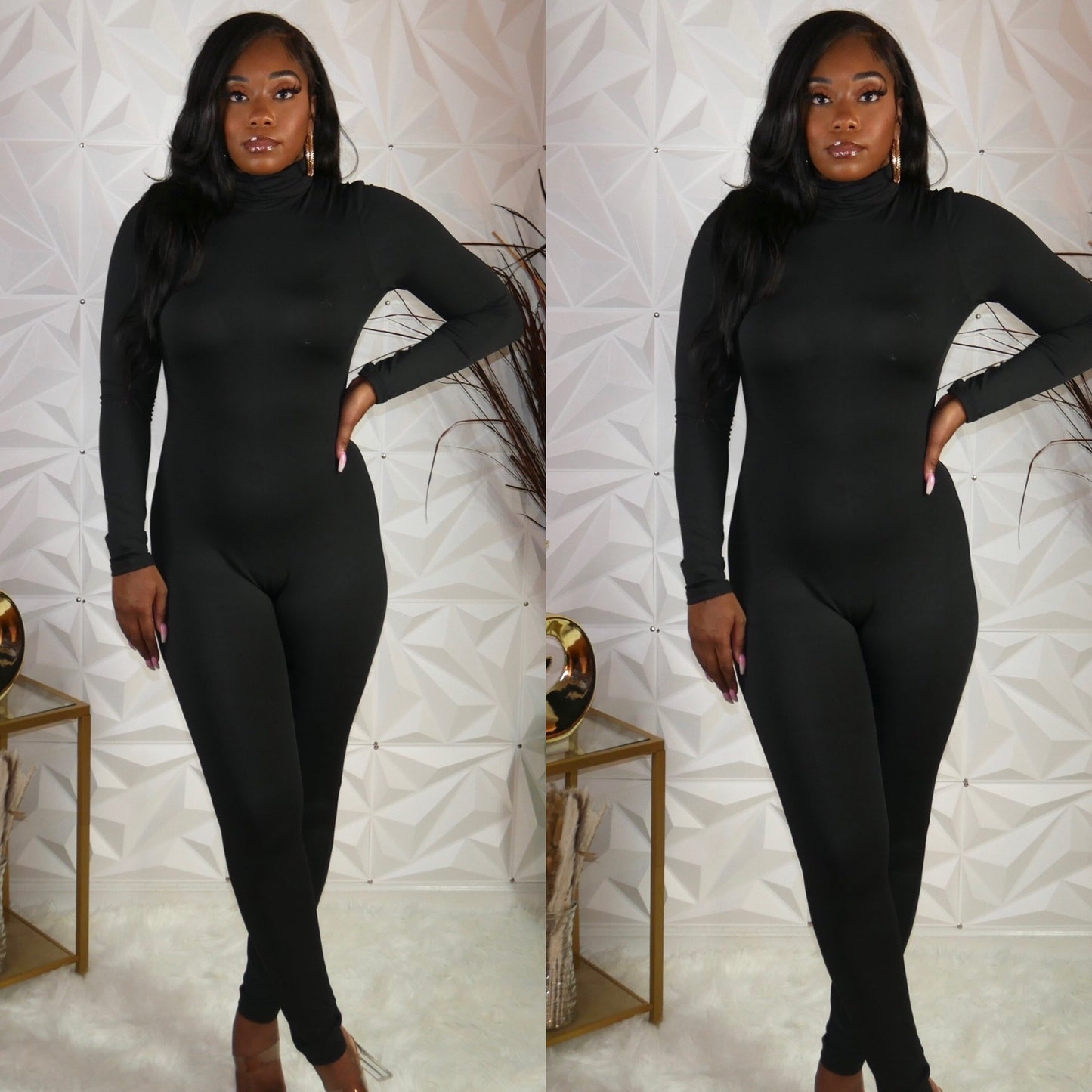 Turtle Neck Jumpsuit