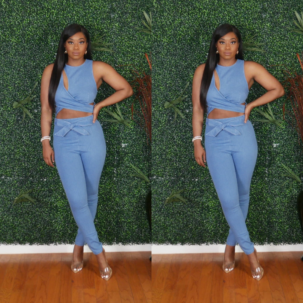 Seductive Denim Jumpsuit