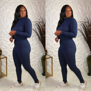 Ribbed Long Sleeve and Legging Set