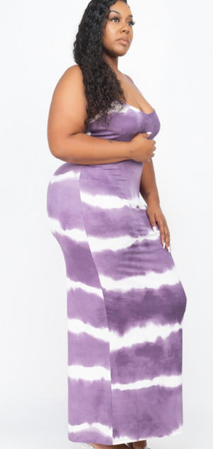 Plus Tie Dye Maxi