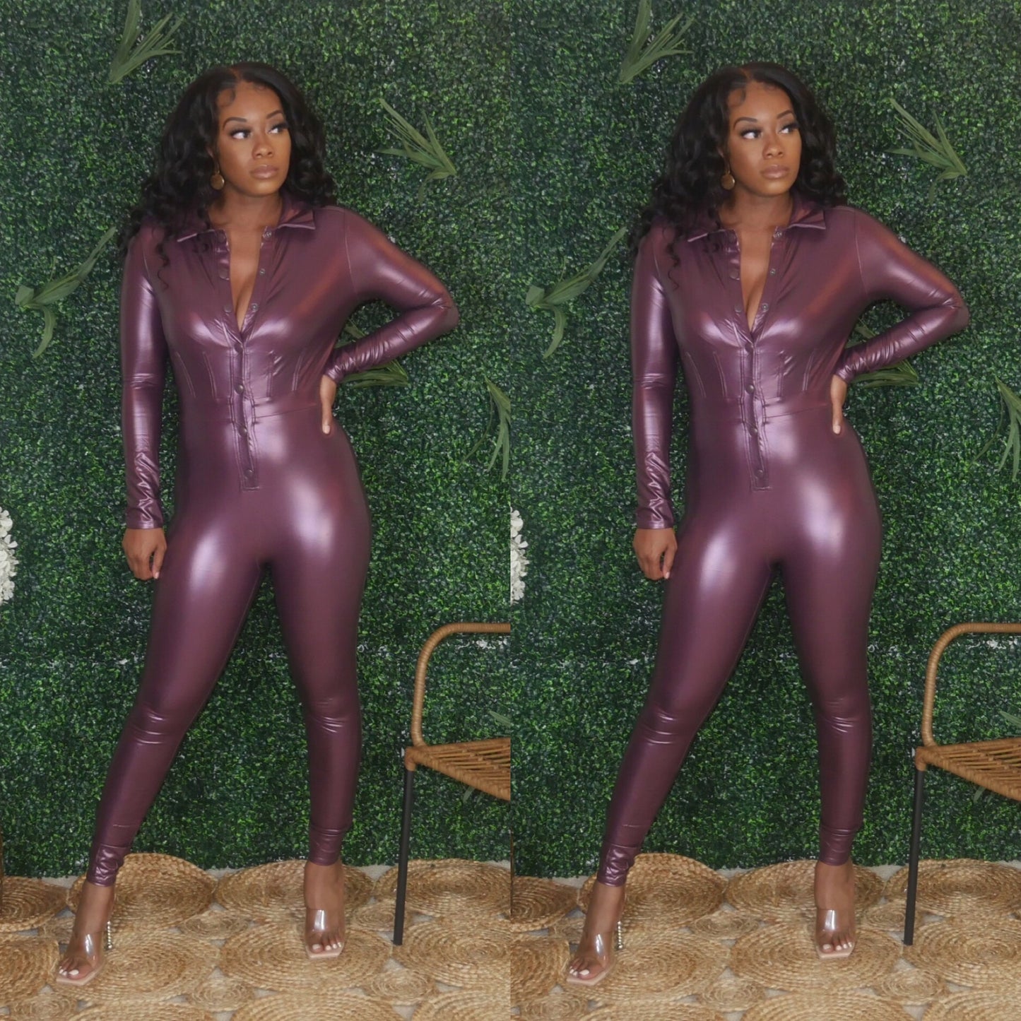 Eggplant Jumpsuit