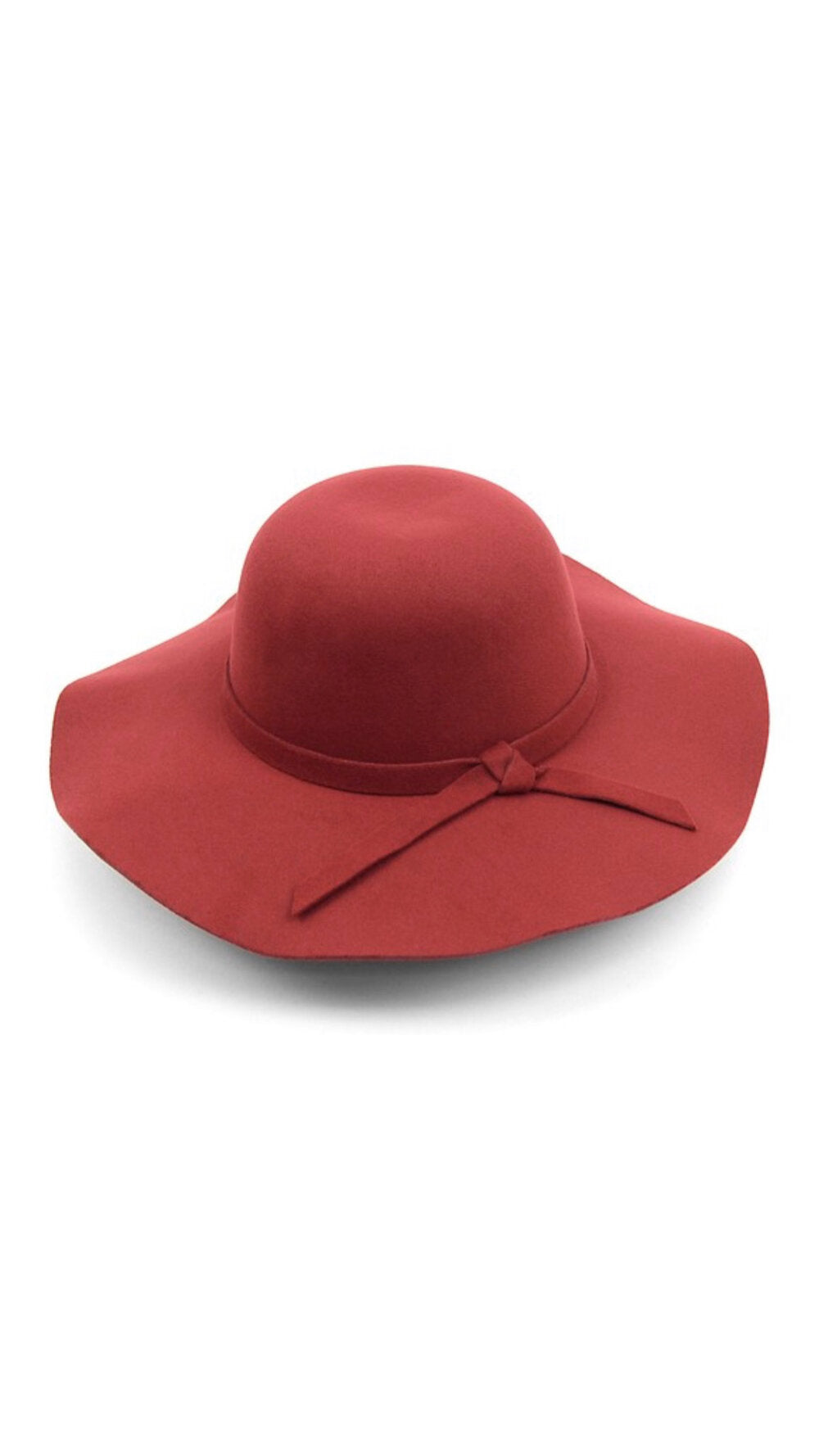 Wide Brim Floppy Hat (Wine)