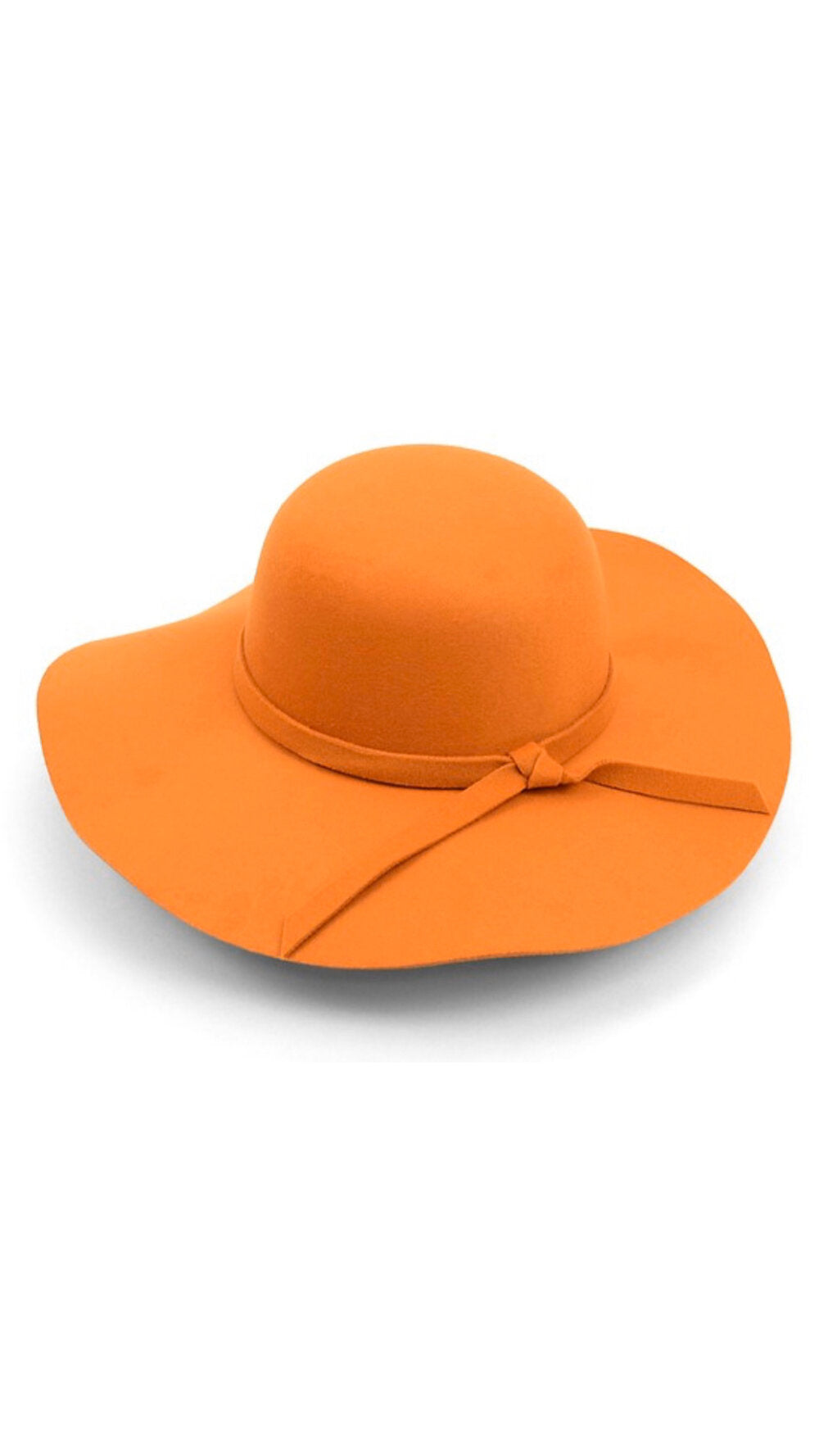 Wide Brim Floppy Hat (Carrot)