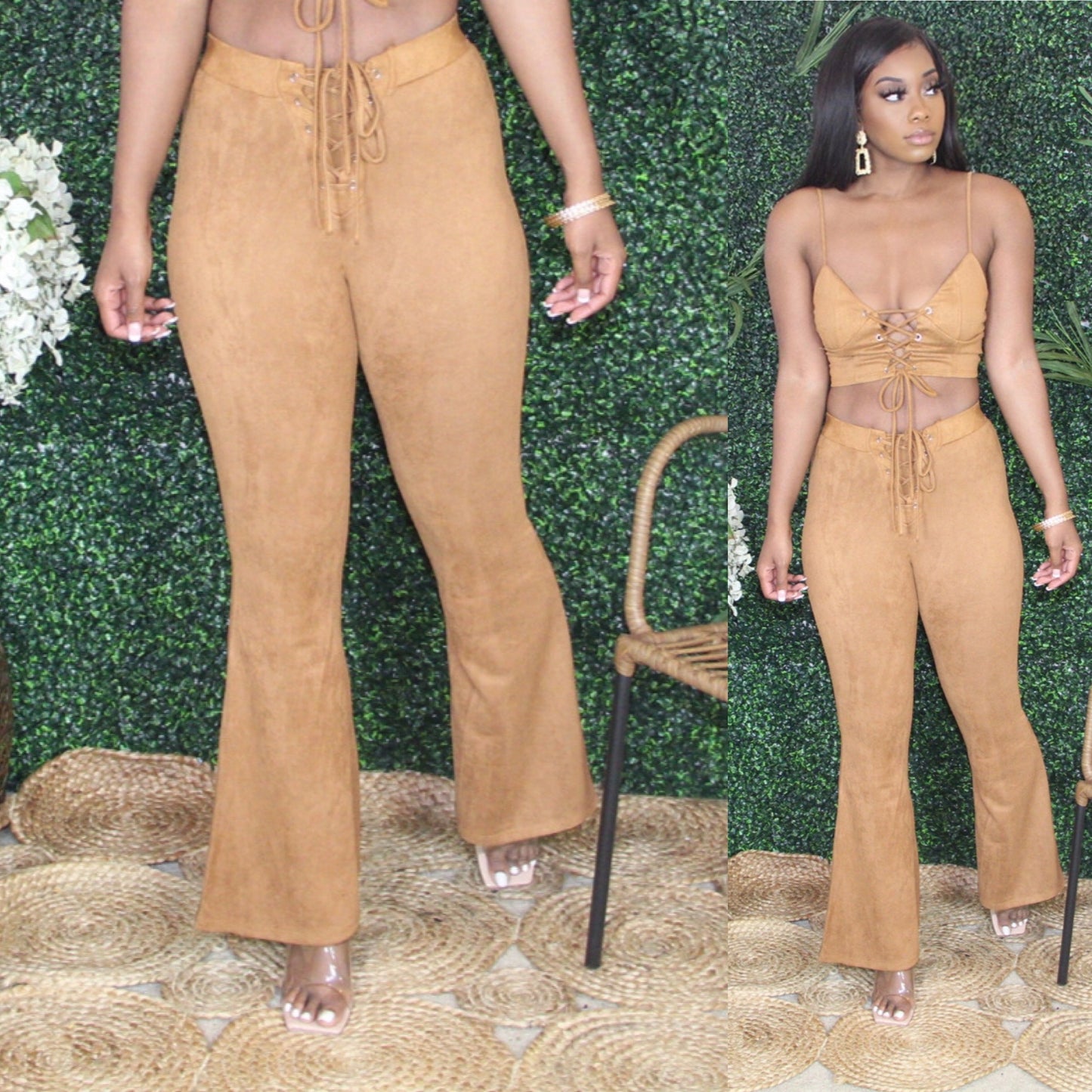 Camel Flare Pants