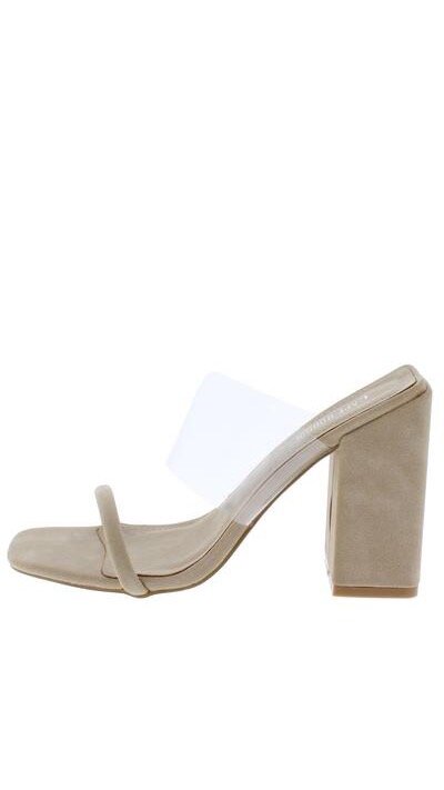 Taupe Open Toe