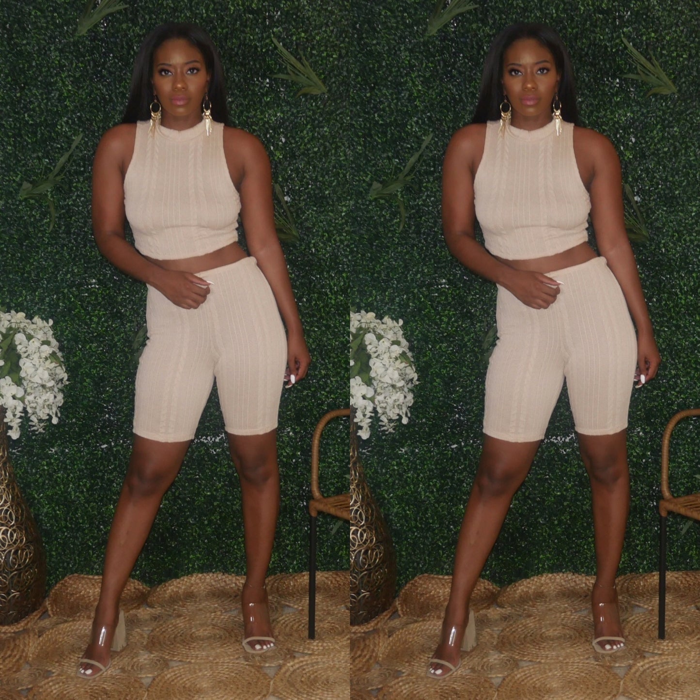 Cream Two Piece Set