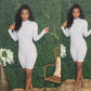 Mock Neck Romper (Grey)